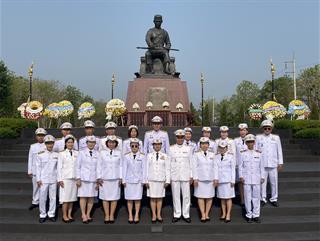 25.4.67พิธีถวายพานพุ่มดอกไม้สดวันคล้ายวันสวรรคต สมเด็จพระนเรศวร