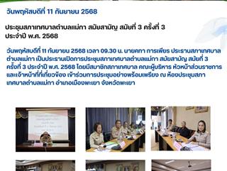11.09.68 ประชุมสภาเทศบาลตำบลแม่กา สมัยสามัญ สมัยที่ 3 ครั้งที่ 3 ประจำปี พ.ศ. 2568 