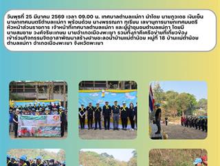 25.03.69 กิจกรรมจิตอาสาพัฒนาสร้างฝายชะลอน้ำบ้านแม่ต๋ำน้อย หมู่ที่ 18 